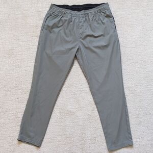Wowie Sapien Pants Mens XL Khaki Green Pull On Aztec Trim Outdoor Performance